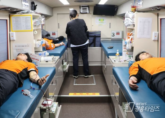 광명소방서, 혈액 수급 위기 속 ‘헌혈 이어하기 행사‘ 동참