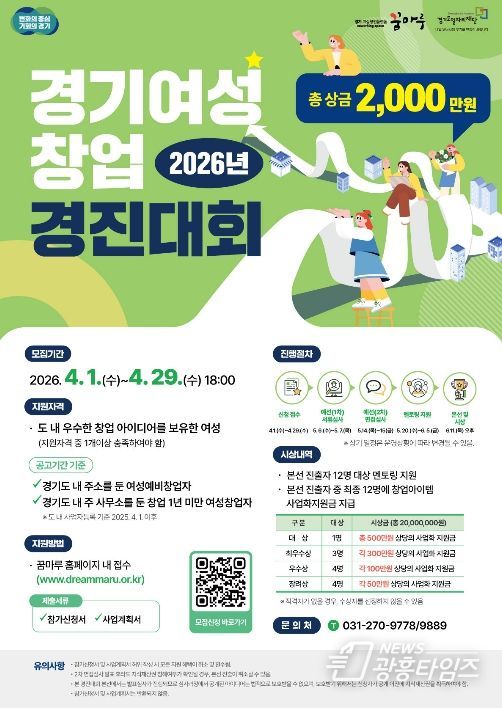 2026년 경기여성창업경진대회_웹포스터