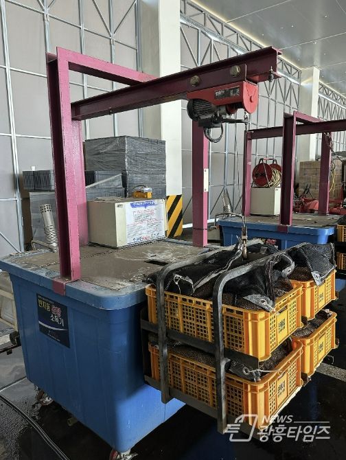 벼 종자 소독 현장